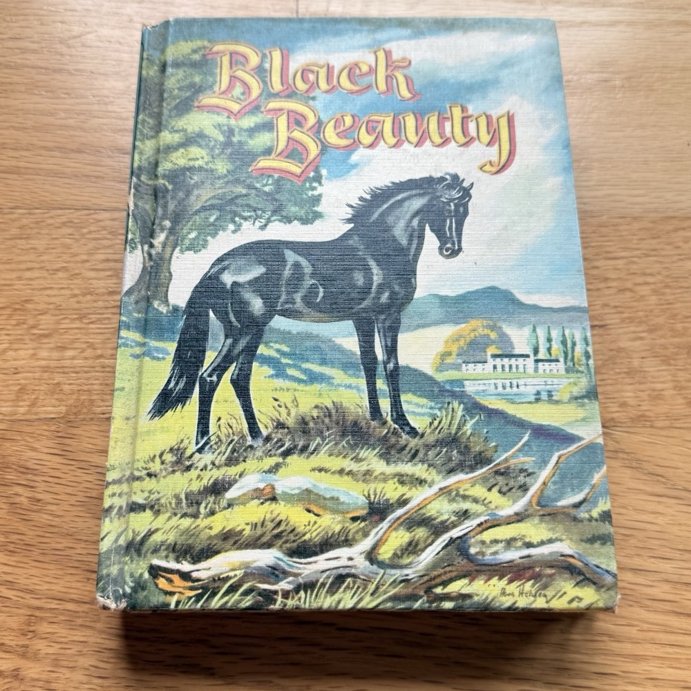 Black Beauty Anna Sewell 1955 Illustrations Wm M Hutchinson Hardcover VTG Book